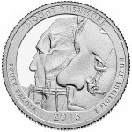 2013 America The Beautiful Quarters Coin Mount Rushmore South Dakota Proof Reverse