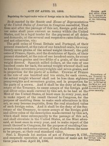 Historic Legislation, April 10, 1806. Full text is duplicated in the body of this page.